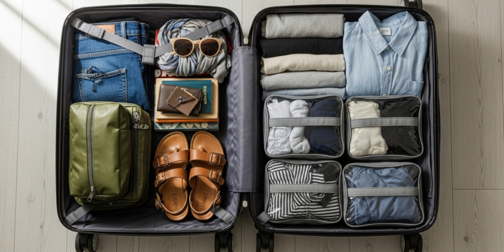 Guia prático para organizar mala de viagem sem excessos