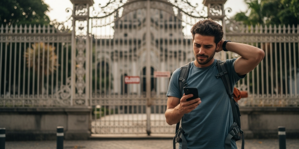 Não verificar dias de fechamento de atrações